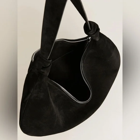 Reformation Rhea Suede Hobo Bag, BRAND NEW - Picture 4 of 11